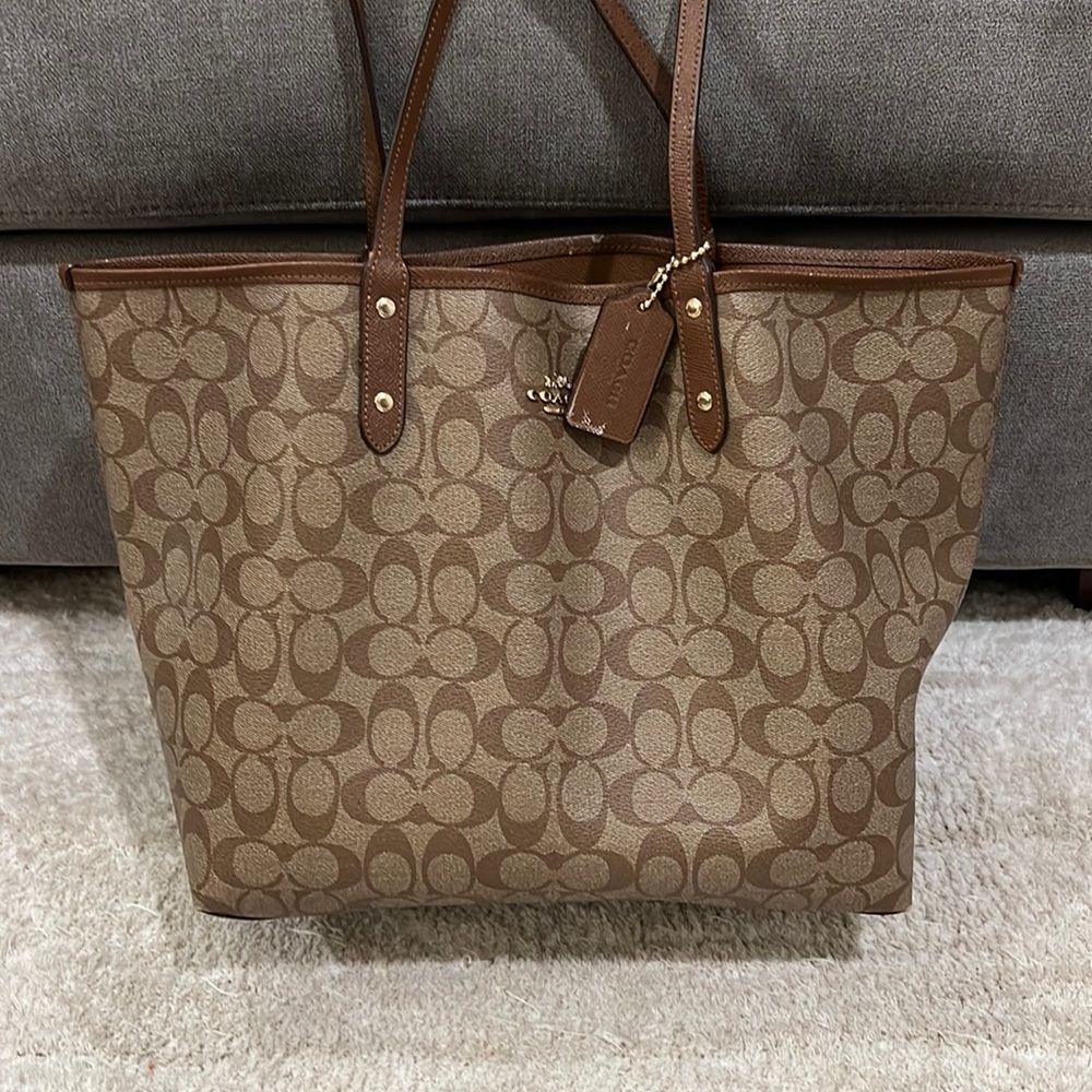 Reversible Coach Tote Bag